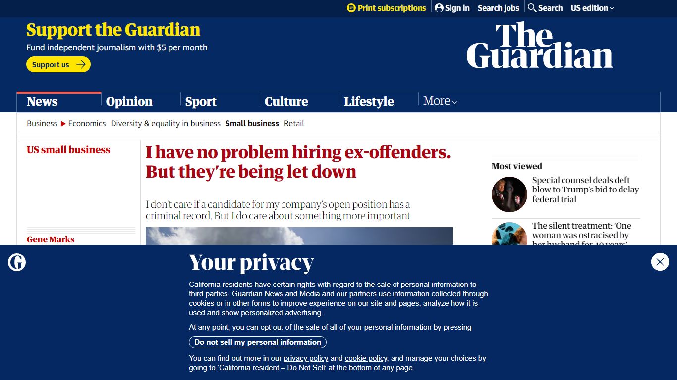 I have no problem hiring ex-offenders. But they’re being let down